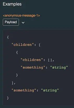 Generated payload example.